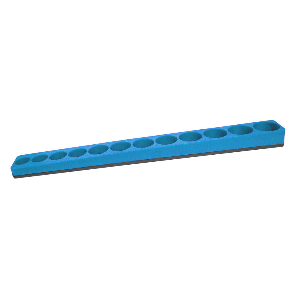 3/8 Inch Drive Magna Caddy Shallow Socket Holder Blue