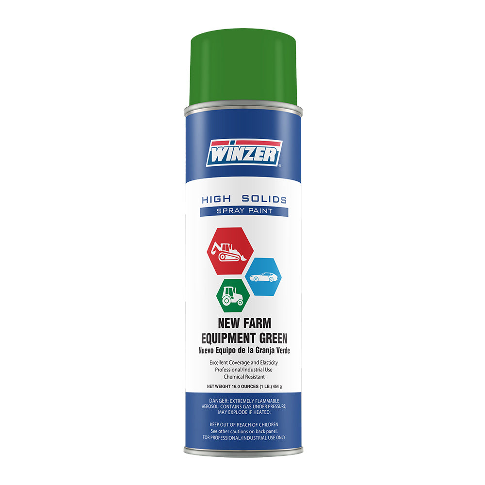 Winzer High Solids Gloss New Farm Equipment Green (John Deere) Spray Paint 16 Oz Net Wt - Aerosol