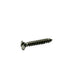 #6 x 5/8 Inch Plain 18-8 (A2) Stainless Steel Oval Slotted Type-A Self-Tapping Sheet Metal Screw