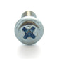 M5 x 0.8 x 30 mm Coarse Class 4.8 Zinc Plated Steel Phillips Drive Pan Head Reduced Machine Screw