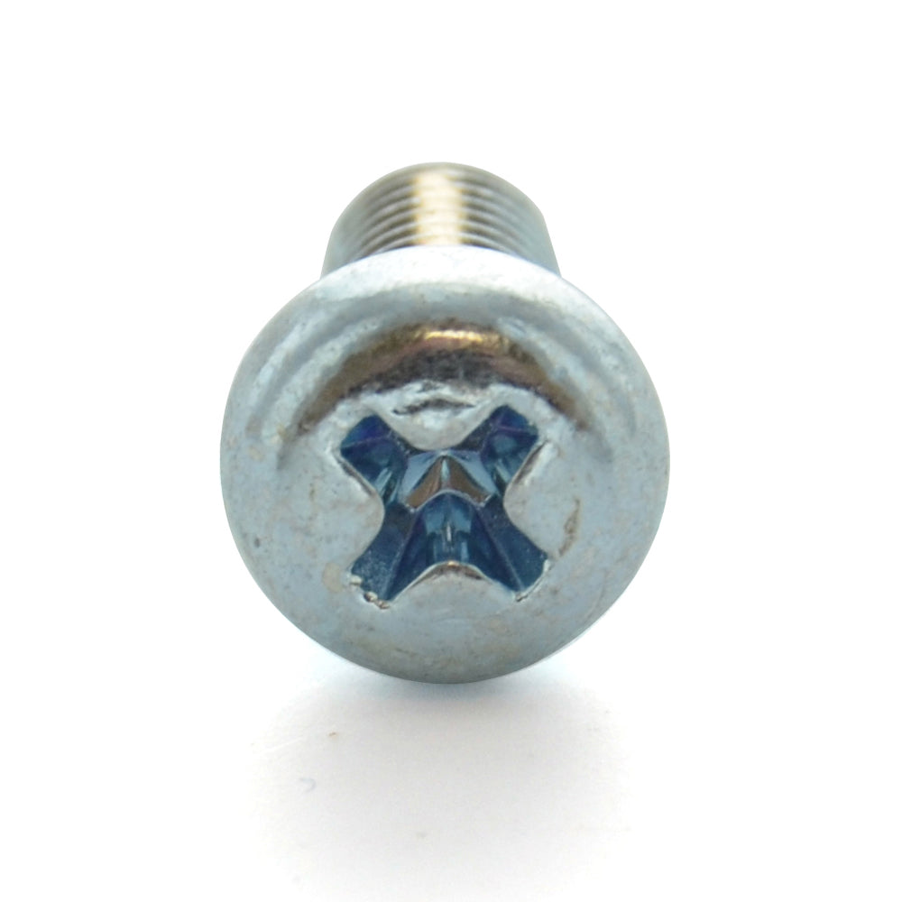 M6 x 1 x 8 mm Coarse Class 4.8 Zinc Plated Steel Phillips Drive Pan Head Reduced Machine Screw