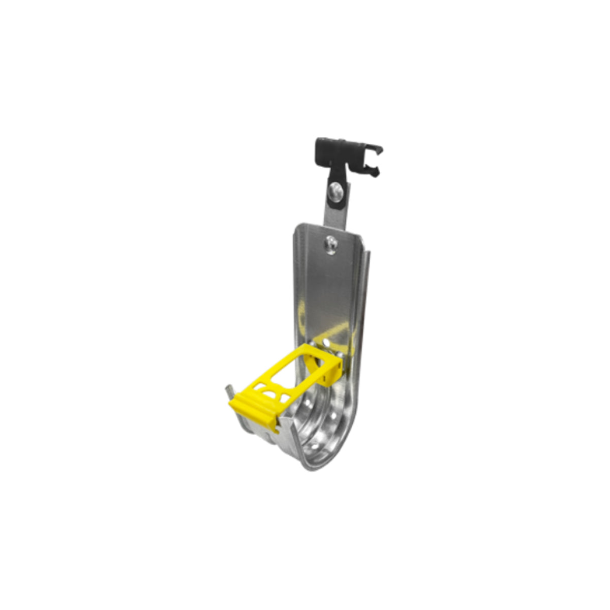 2" J-Hook And Hammer On Side Mount Flange Clamp Assembly- Side Mount Flange Clamp Fits 1/8-1/4" Flange- Includes Plastic Wire Retaining Clip- Pre-Galvanized/Spring Steel