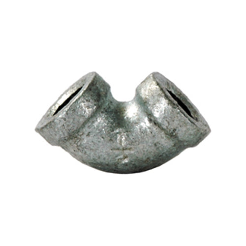 1/4 Inch Sch 40 Fnpt Galvanized Malleable Iron 90 Degree Elbow