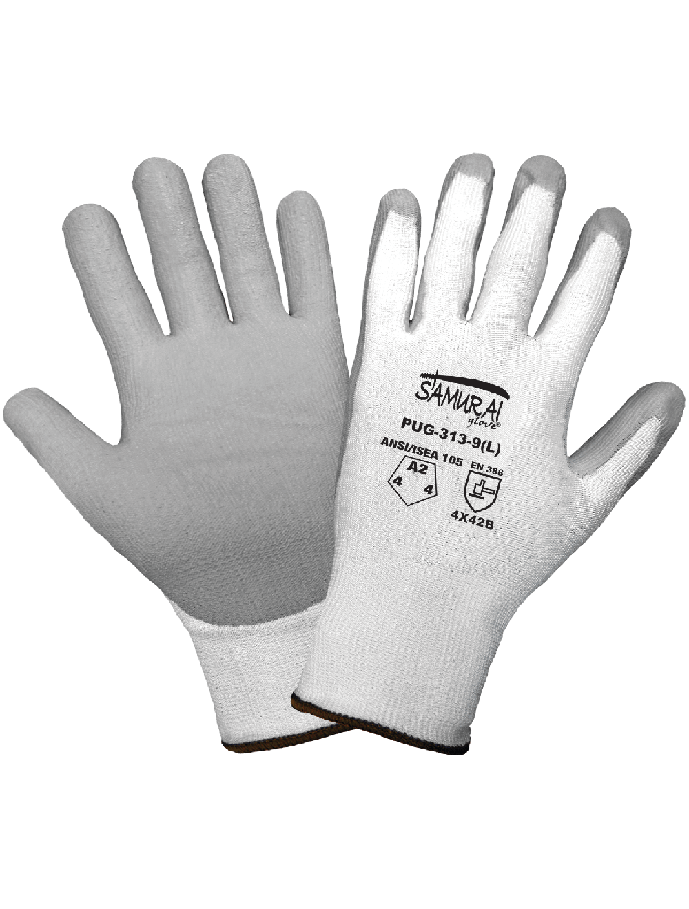 Samurai Glove Cut, Abrasion, and Puncture Resistant Polyurethane Coated Gloves XL