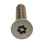 #8 x 1 Inch Stainless Steel Torx Pin Flat Head Tamper Resistant Sheet Metal Screw