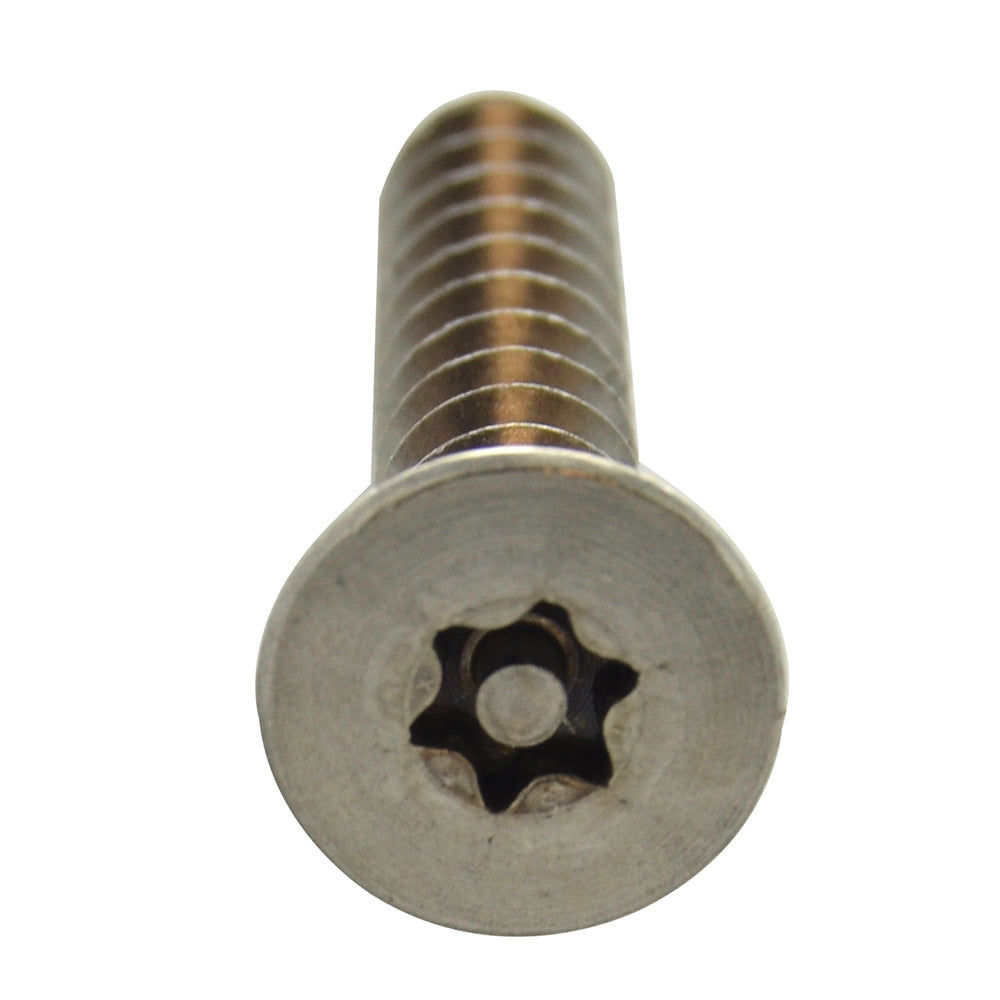 #6 x 1 Inch Stainless Steel Torx Pin Flat Head Tamper Resistant Sheet Metal Screw