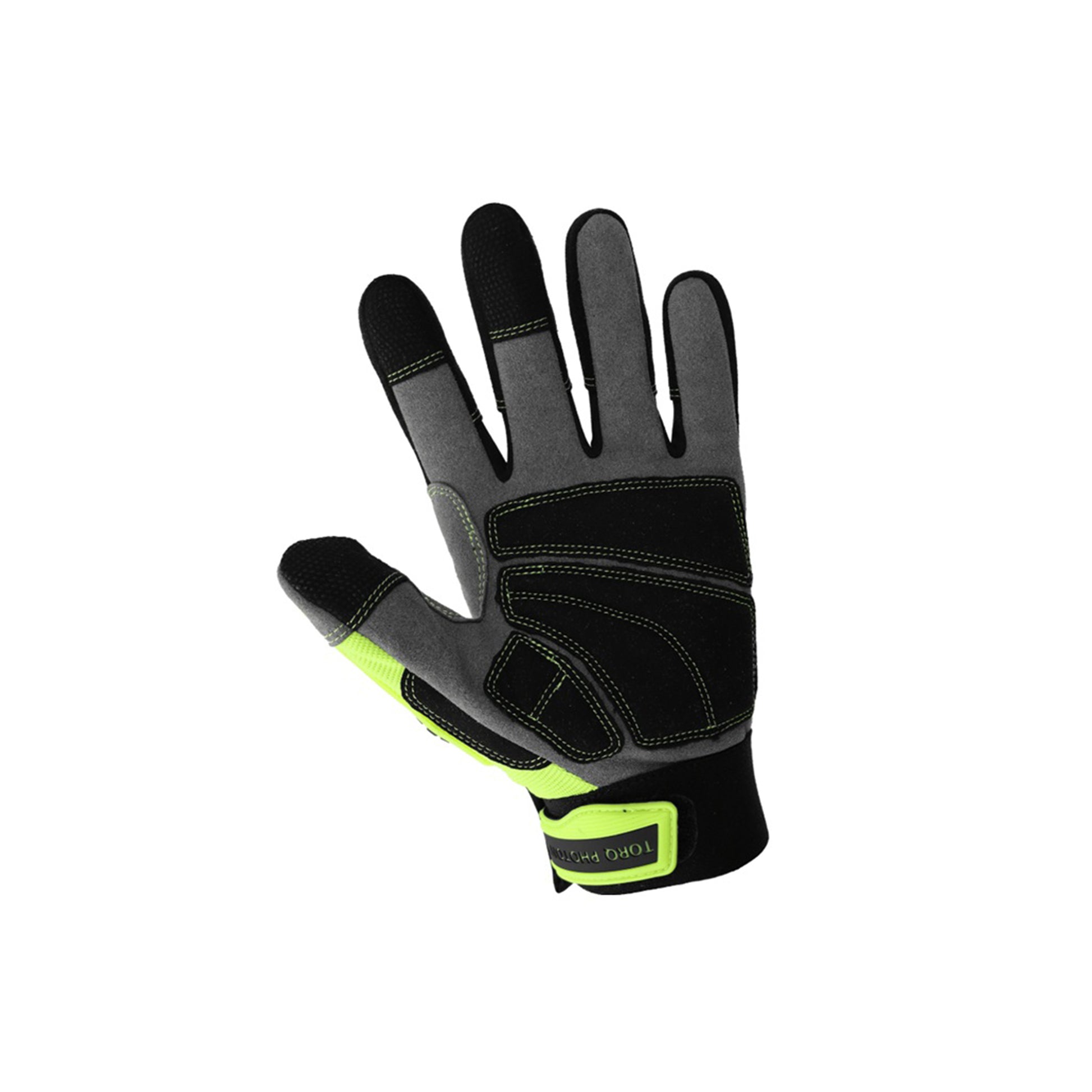 Torq Photon™ High-Visibility Mechanic Gloves With Enhanced Impact And Abrasion Protection - Large