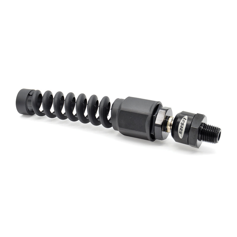 1/4" Barb, 1/4" MNPT Flexzilla® Pro Reusable Air Hose Fitting with Ball Swivel