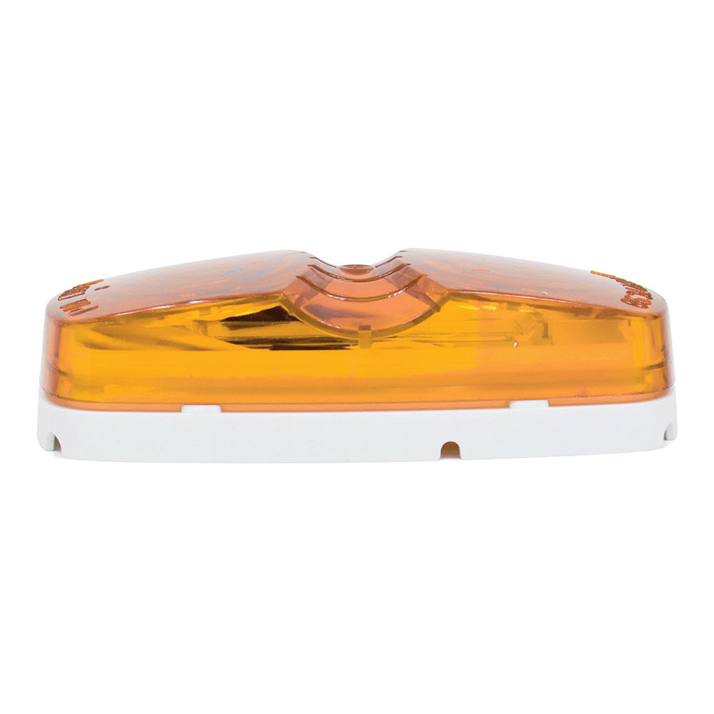 4 Inch x 2 Inch 12 Diode Clearance/Side Marker Light Amber with 2 .180 bullets