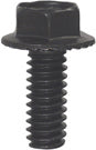 1/4-20 x 5/8 Inch Coarse Black Oxide Grade 5 Dog Point Serrated Hex Washer Head Spinlock Body Bolt