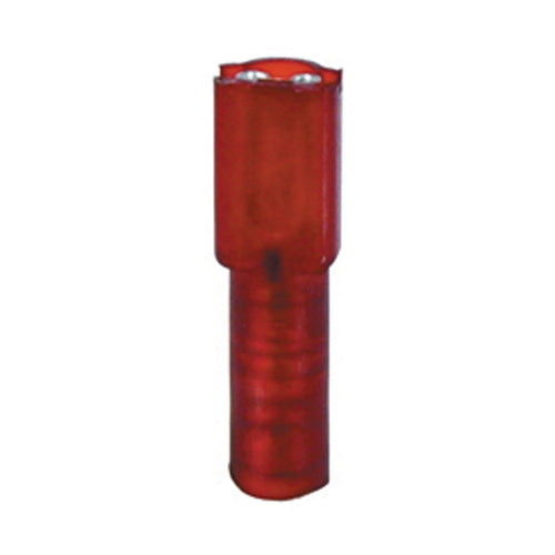 22-18 Gauge Female Push On Connector .110 Tab Fully Insulated Nylon Red