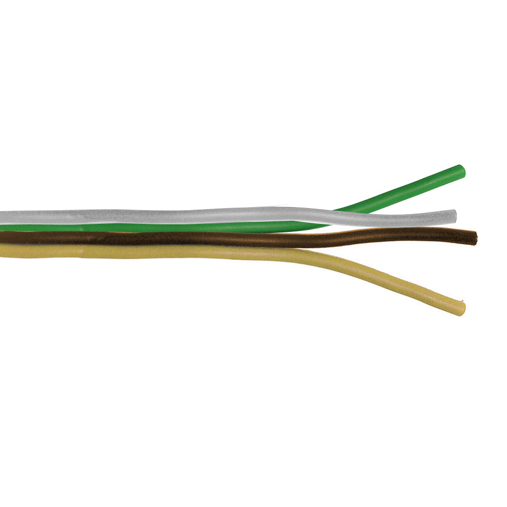 18 Awg 100 ft Spool White/Brown/Yellow/Green Parallel Bonded Primary Wire