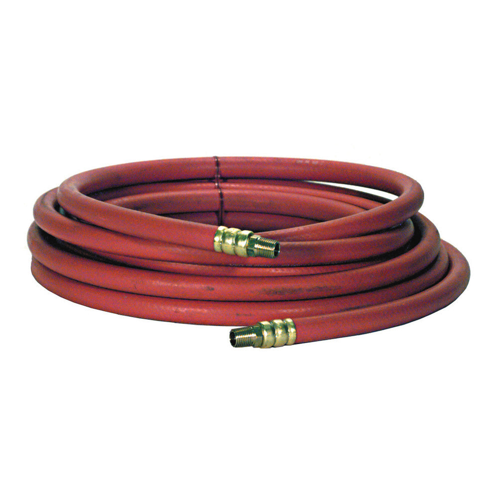 3/8 Inch x 25 ft Roll 1/4 Inch Npt Rubber Air Hose