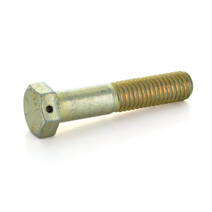 5/8-11X5 Grade 8 Hex Cap Screw Zinc Yellow Hole Through Head - Clearance