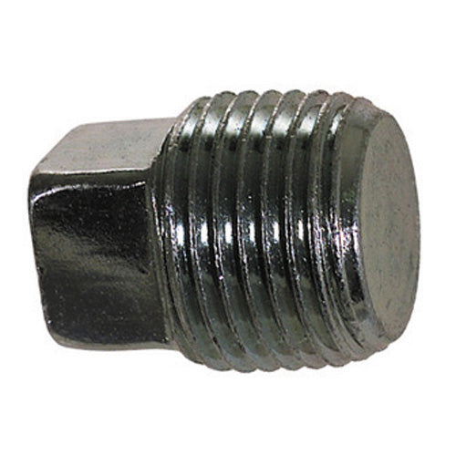 1/4 Inch 6000 psi Zinc Plated Yellow Dichromate Carbon Steel Pipe Square Head Plug