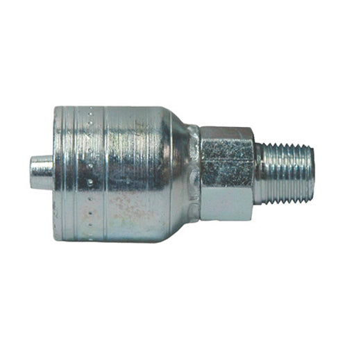 3/4 Inch x 1 Inch Male Pipe Rigid (Nptf) Yellow Zinc Z Series Weathergrip Crimp