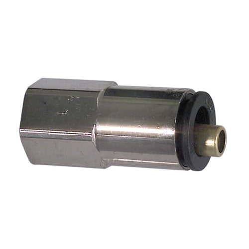 1/4 Inch x 1/4 Inch Composite/Brass Legris Push-To-Connect D.O.T. Connector Female