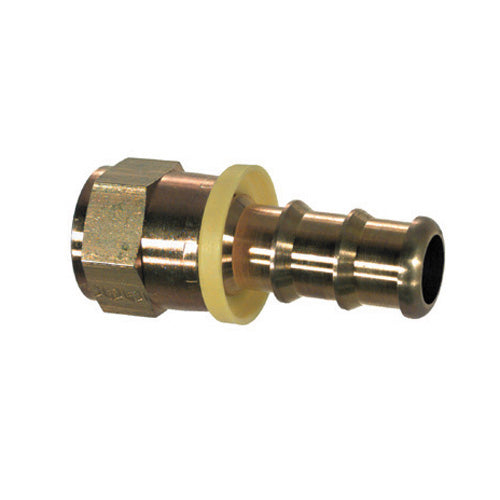 3/8 Inch x 3/8 Inch Barb Hose x Tube CA360 Brass Barb-Tite Jic 37 Degree / Sae 45 Degree Female Swivel
