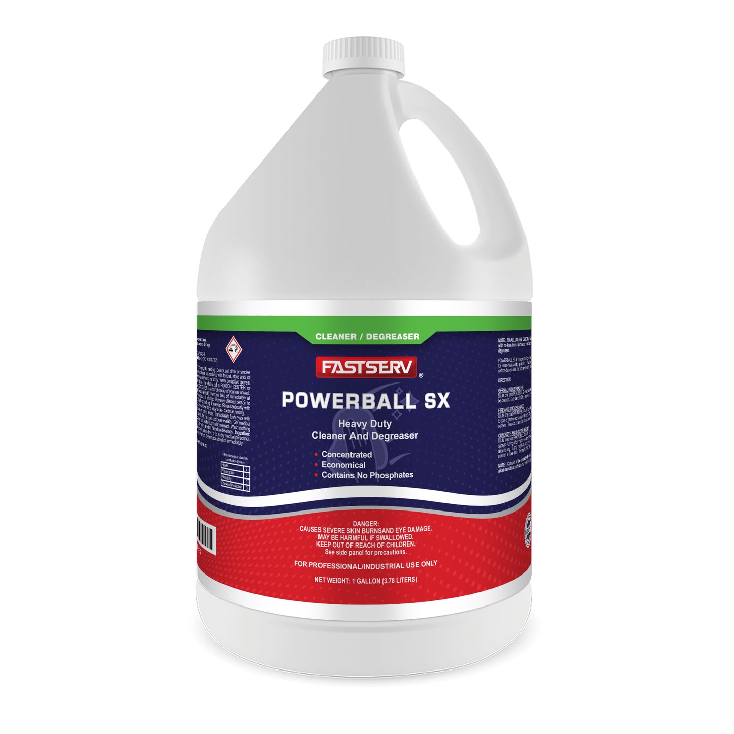 Fastserv Powerball Sx Heavy-Duty Cleaner & Degreaser - 1 Gallon Bottle
