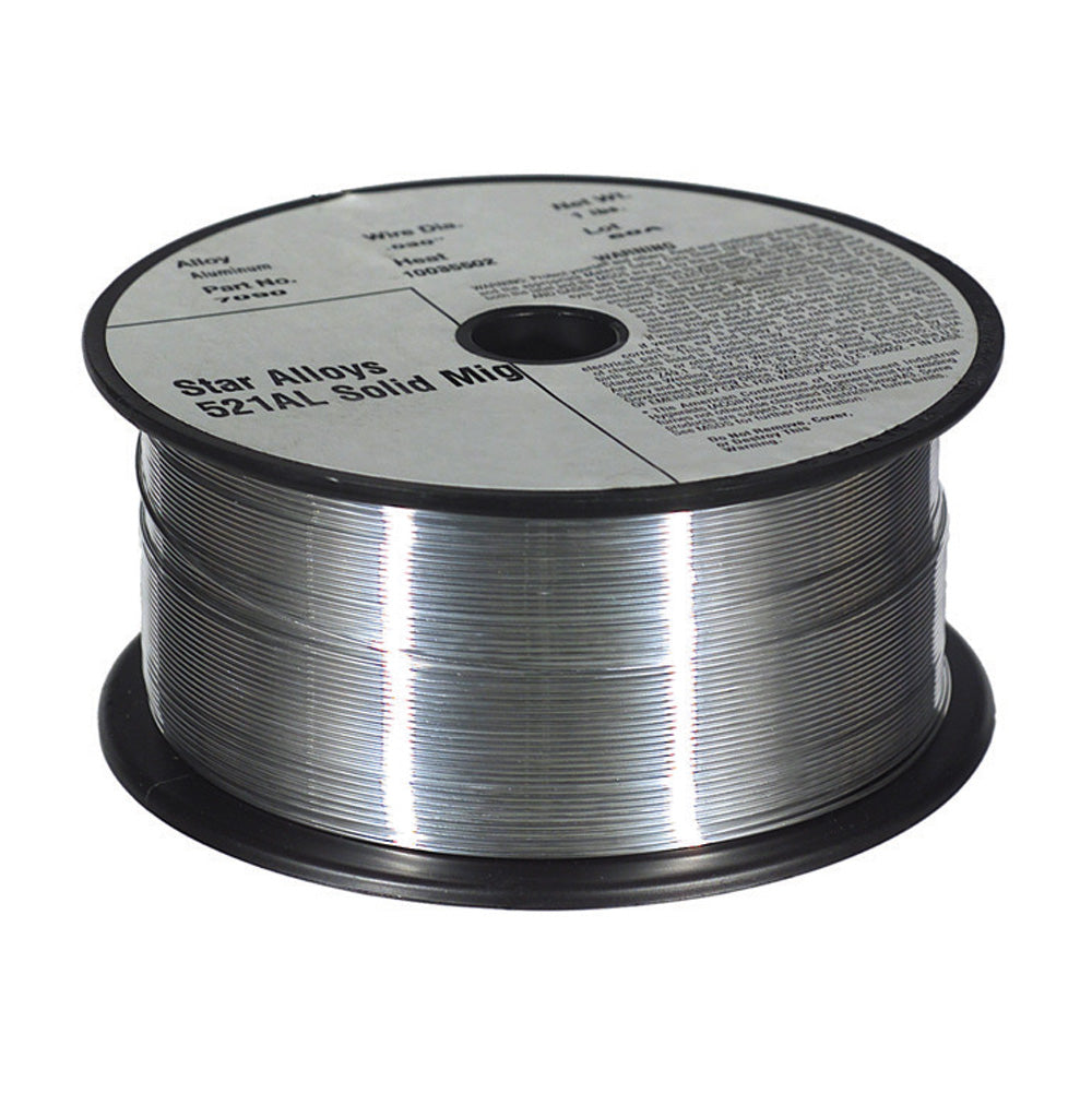 Star Alloys 0.030 Inch 521Al Aluminum Solid Mig Wire - 1 Lb