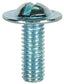 M6 x 1 x 16 mm Round Head Slotted Drive Bright Zinc Steel Screw
