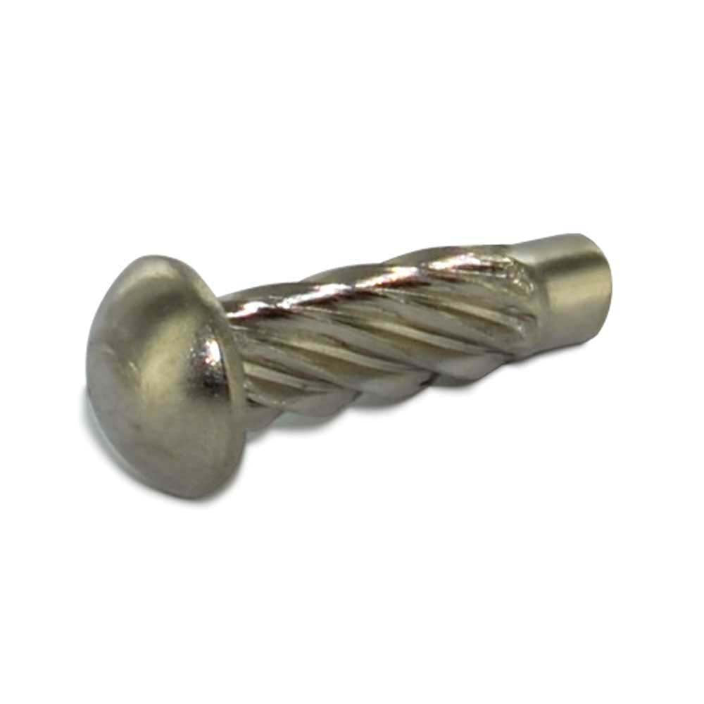 #2 x 1/8 Inch Plain 18-8 (A2) Stainless Steel Round Head U-Drive Screw