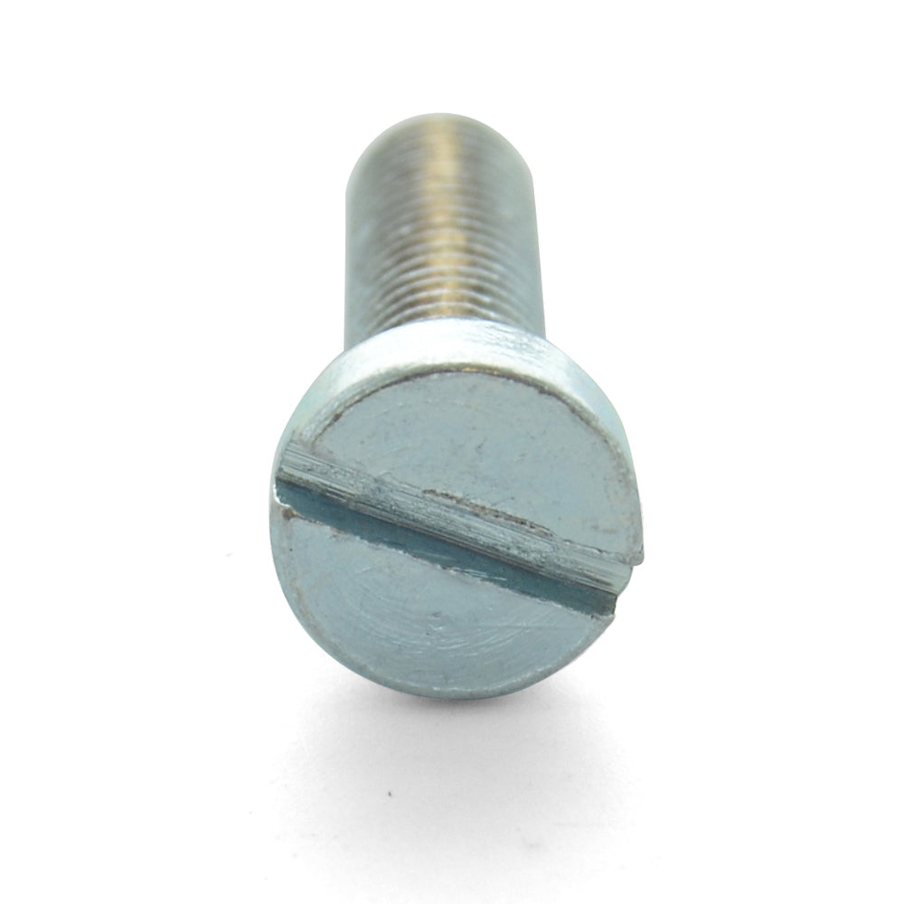 M4 x 0.7 x 5 mm Coarse Class 4.8 Zinc Plated Steel Slotted Drive Cheese Head Machine Screw