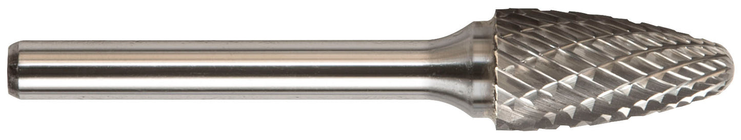 7/16 Inch Round Tree 1/4 Inch Shank Sf-4 Carbide Bur