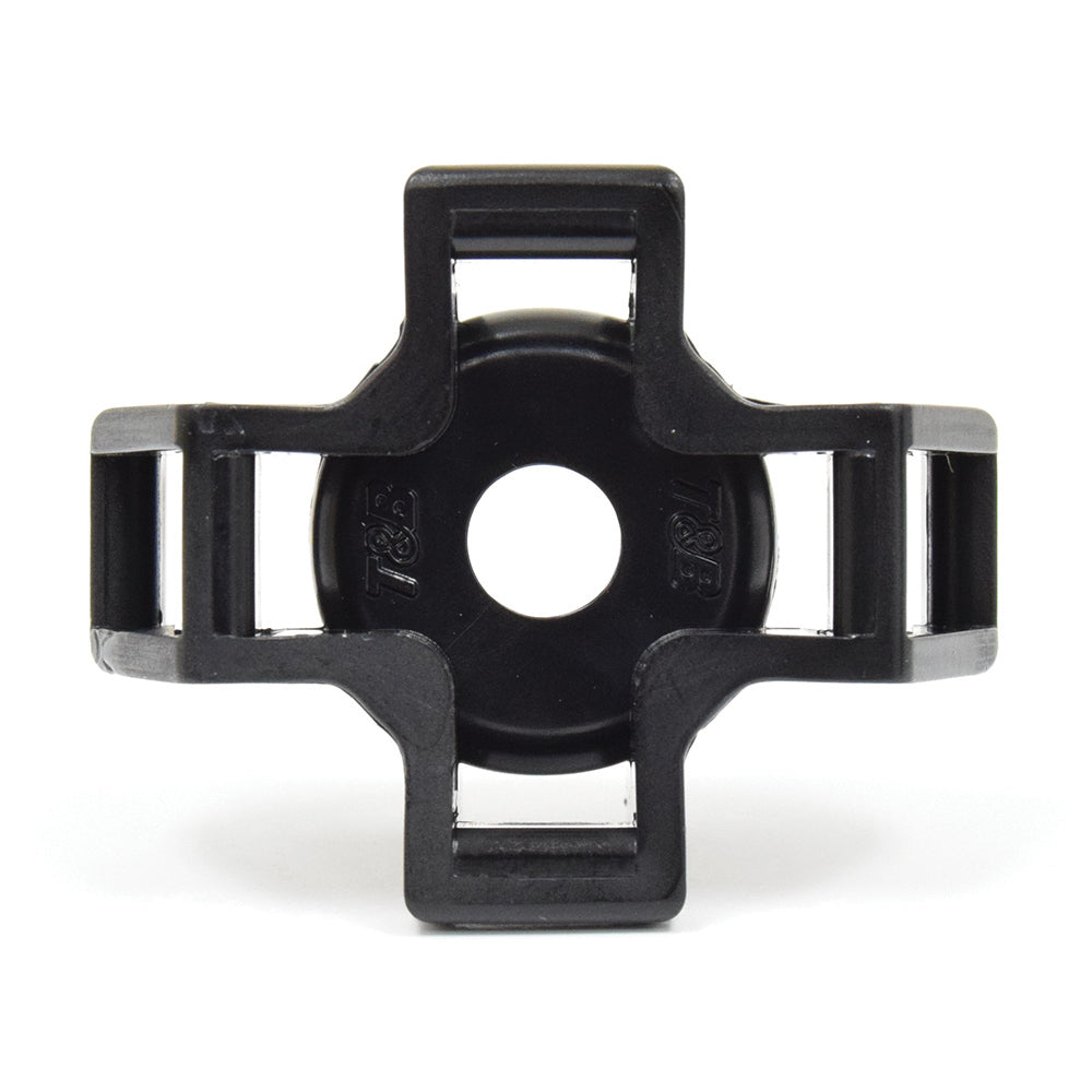1/2 Inch Heavy-Duty Cable Tie Stud Mount Black UV Nylon 66