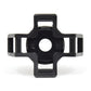 1/2 Inch Heavy-Duty Cable Tie Stud Mount Black UV Nylon 66