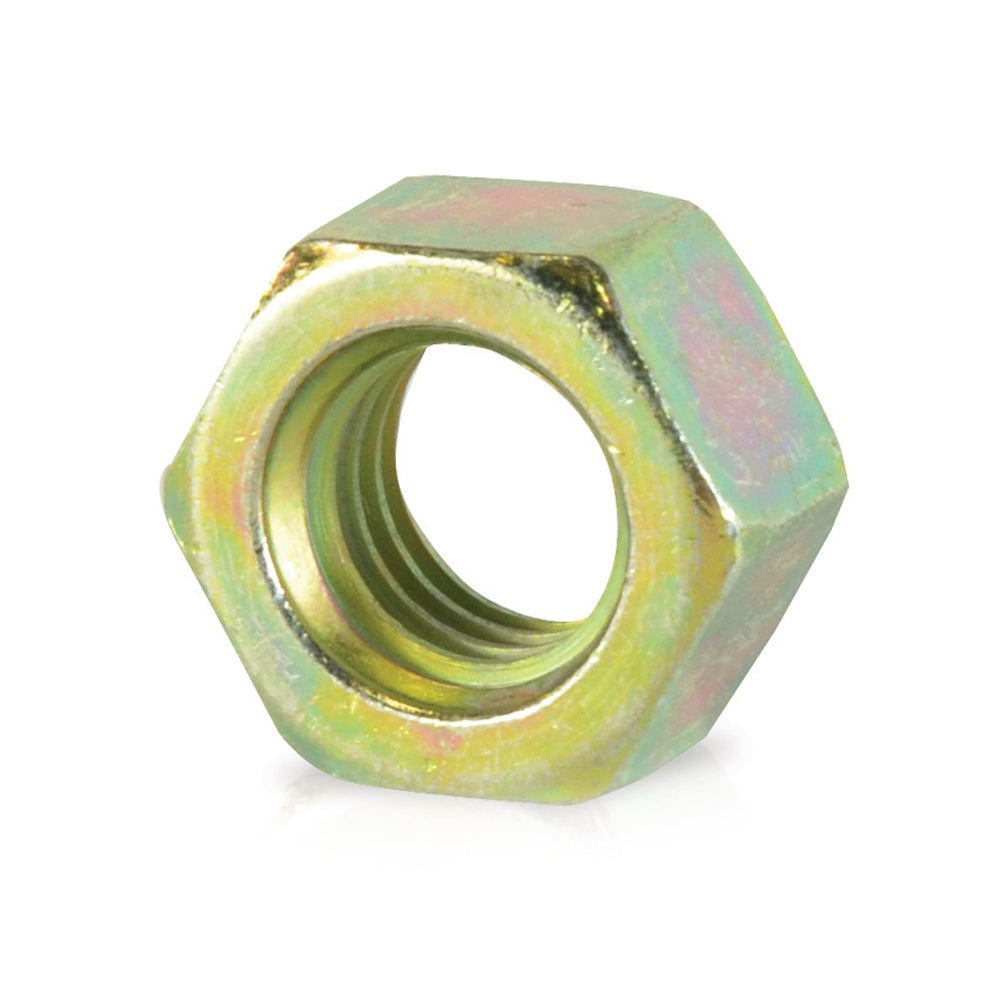 7/16-20 Fine Yellow Zinc Grade 8 Finished Hex Nut Usa