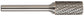 1/4 Inch Cylindrical With End Cut 1/8 Inch Shank Sa-51 Miniature Carbide Bur