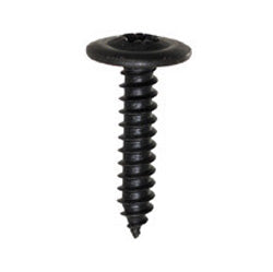 #8 x 3/4 Inch Black Phillips Oval Washer Head Trim Screw