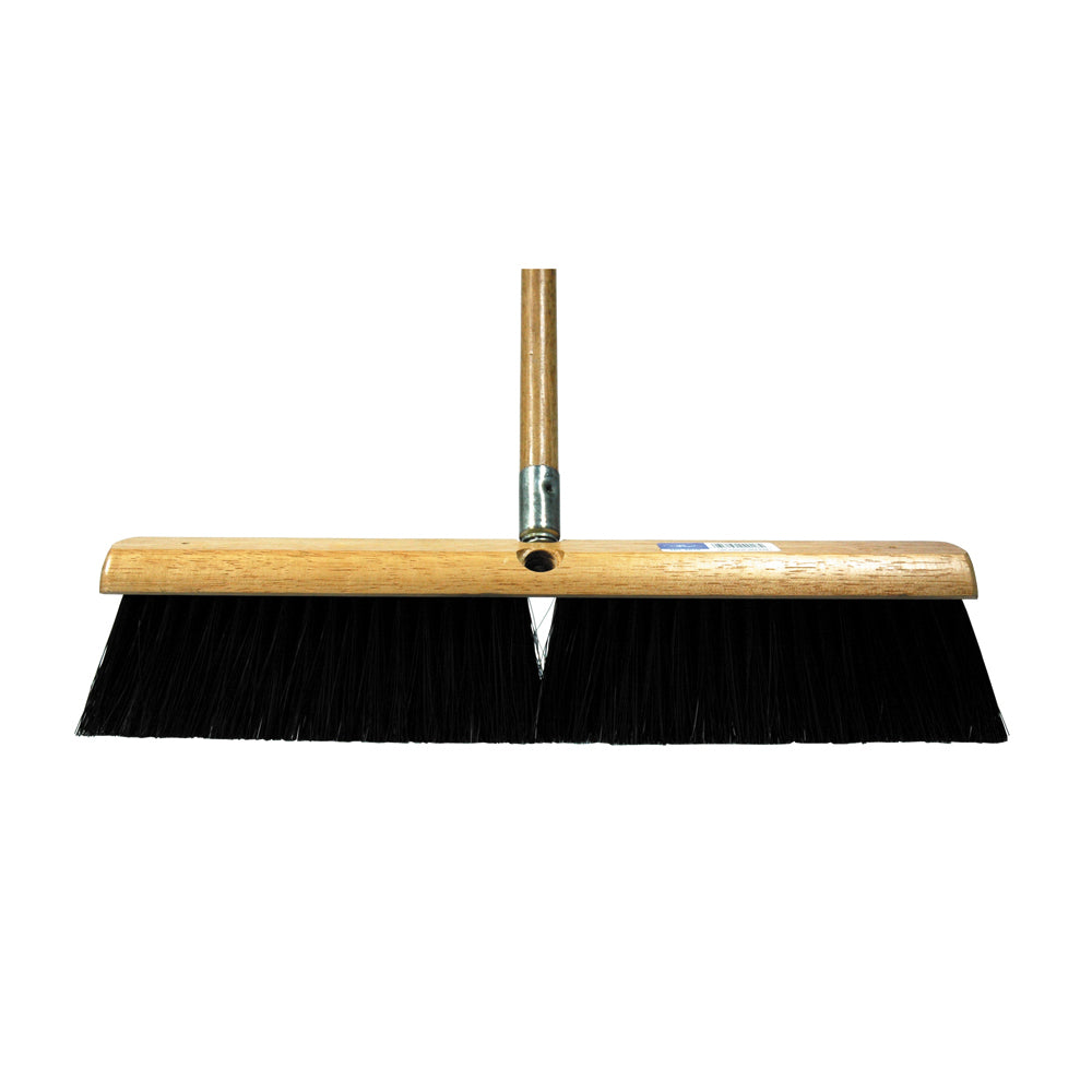 18 Inch x 5 ft Wood Block Floor Brushes With M60 Medium Handle