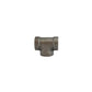1/2 Inch Sch 80 Threaded Black Malleable Iron Straight Tee