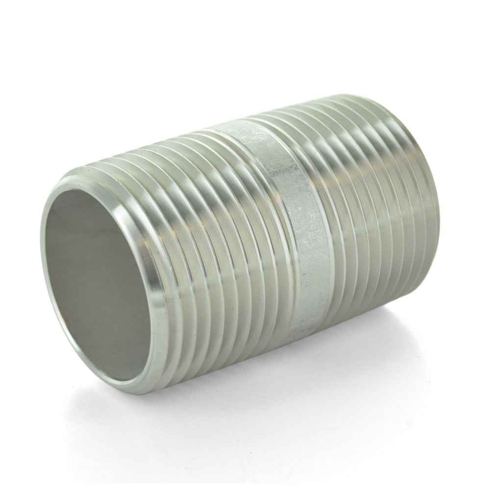 1" X 4-1/2" Schedule 40 NPT 304 Stainless Steel Pipe Nipple