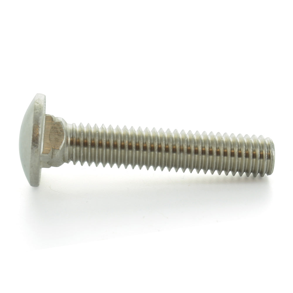 5/16-18 x 3/4 Inch Coarse Plain 18-8 Stainless Steel Round Head Carriage Bolt