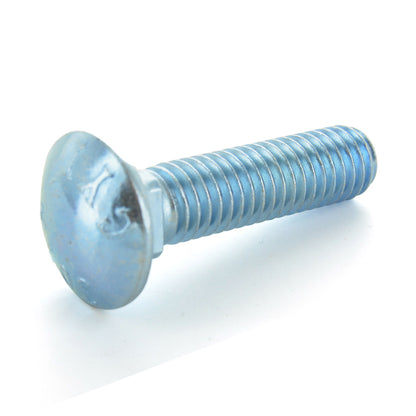 3/4-10 x 11 Inch Coarse Zinc Plated A307 Grade A Round Head Carriage Bolt - Clearance