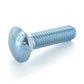 1/2-13 x 3 Inch Coarse Zinc Plated A307 Grade A Round Head Carriage Bolt