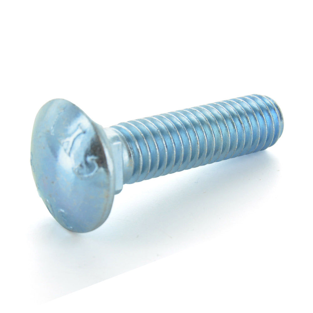 1/4-20 x 7 Inch Coarse Zinc Plated A307 Grade A Round Head Carriage Bolt