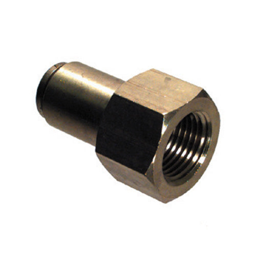 1/4 Tube x 1/8 Inch Brass Female Connector Push On D.O.T. Air Brake Connector