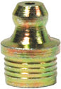 3/8 Inch Zinc Yellow Steel Straight Standard Shank Heritage Hydraulic Grease Fitting