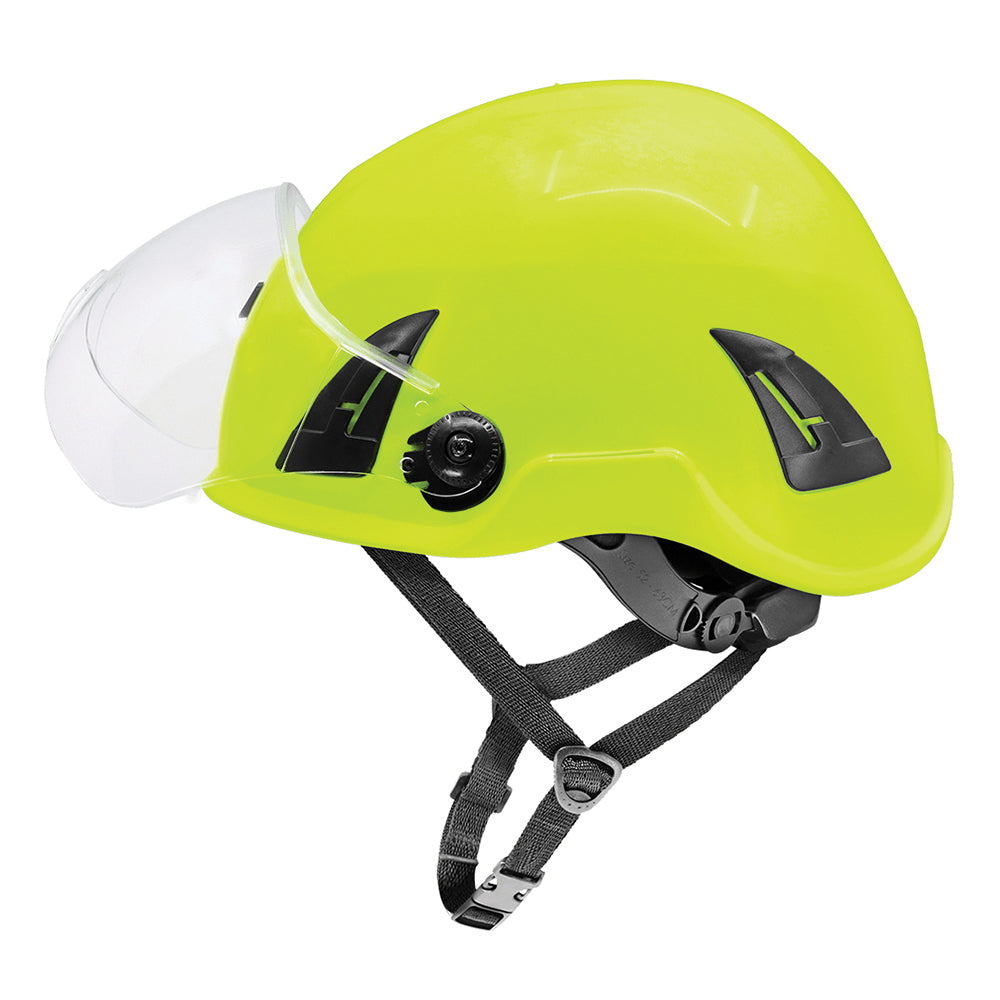 Bullhead Safety Climbing Helmet/Hard Hat Toric PolyCarbonate With Clear Visor