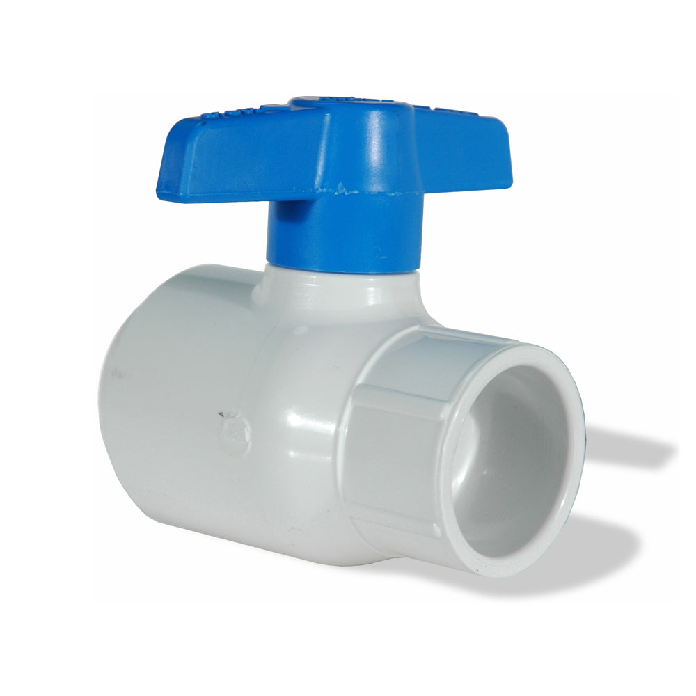 1 Inch Socket Sch 40 White Pvc Utility Ball Valve