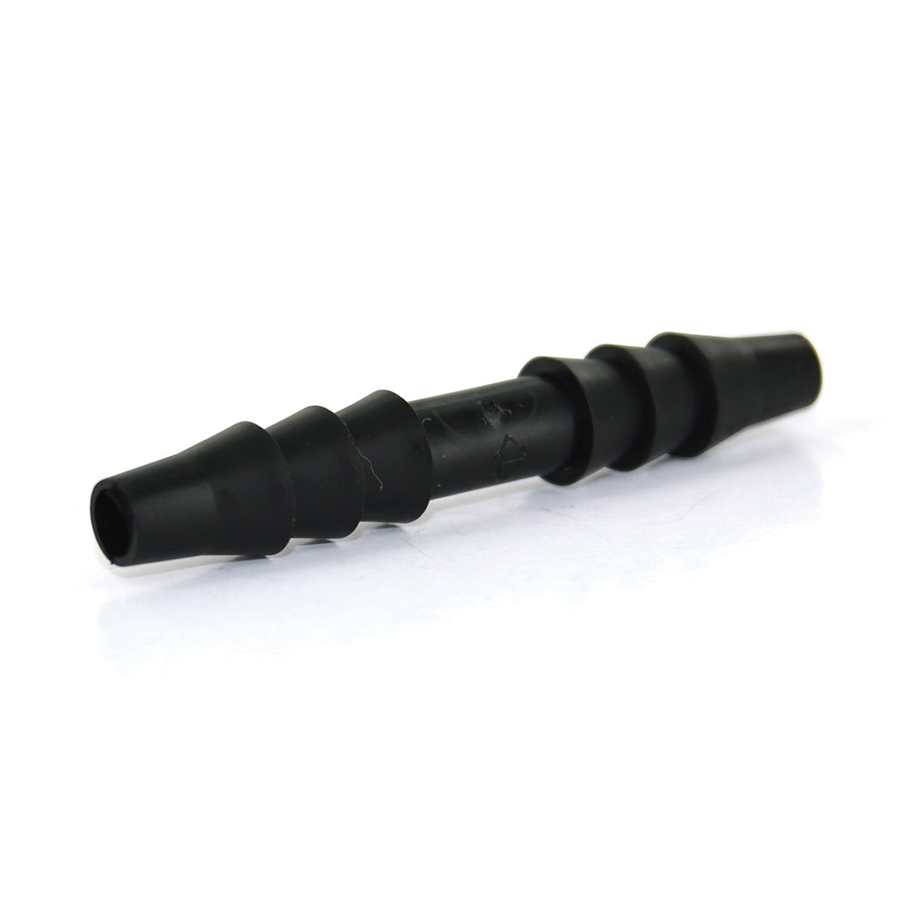 3/16 Inch x 3/16 Inch Black Nylon Vacuum and Washer Hose Barbed Line Connector