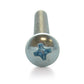 #10-32 x 3 Inch Fine Zinc Plated Steel #2 Phillips Drive Pan Head Machine Screw