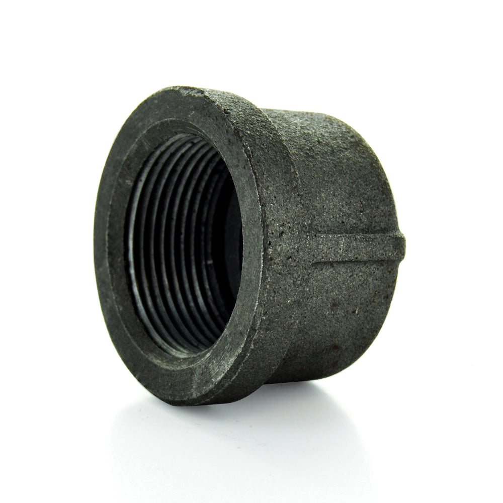 3" Schedule 40 Female NPT Black Welded Malleable Iron Pipe End Cap USA
