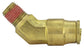 1/2 Tube x 1/4 Inch Brass 45 Degree Male Elbow Push On D.O.T. Air Brake Connector