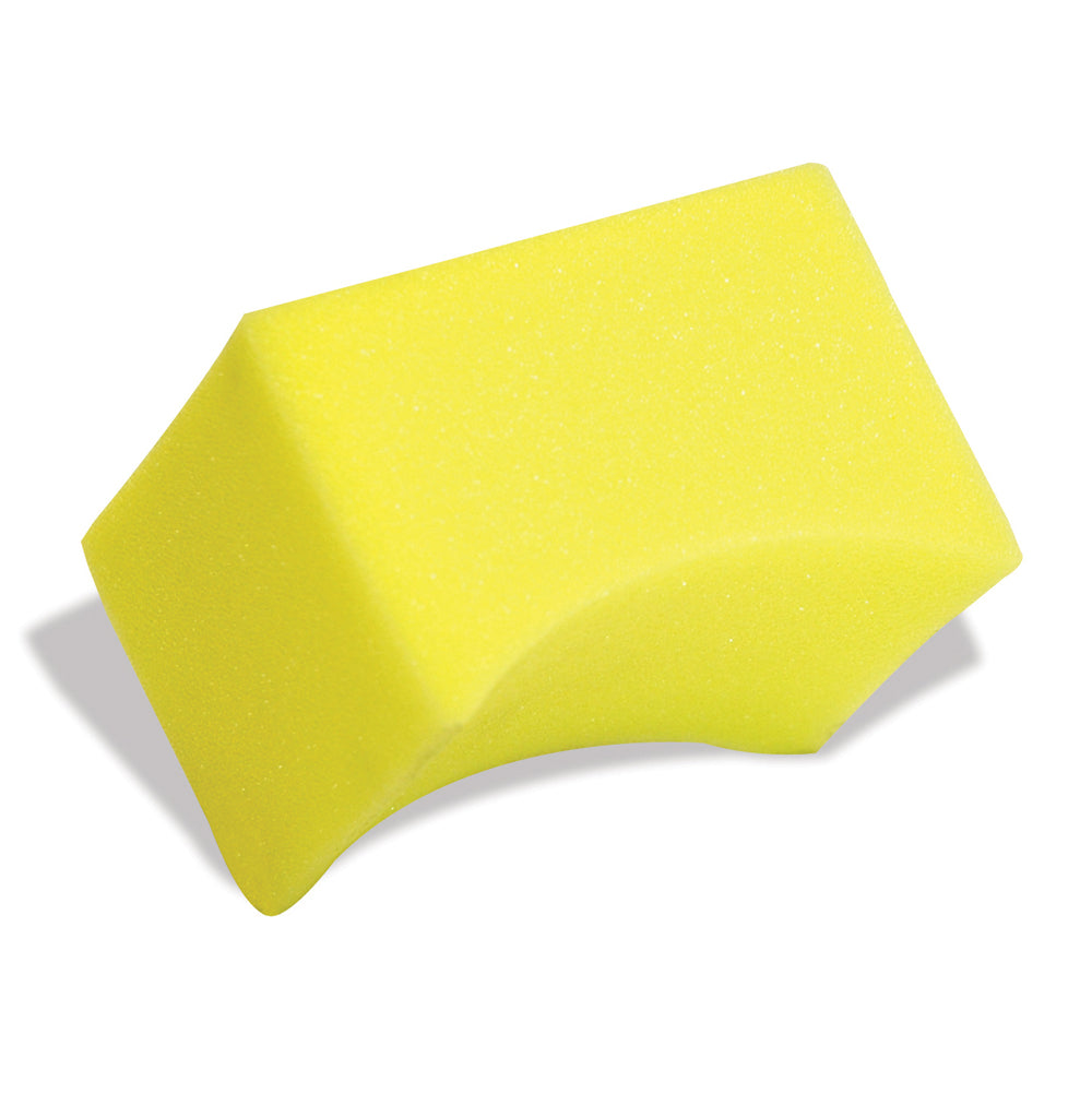 2.375 Inch x 3.625 Inch x 3.00 Inch Yellow Foam Tire Dresser Applicator