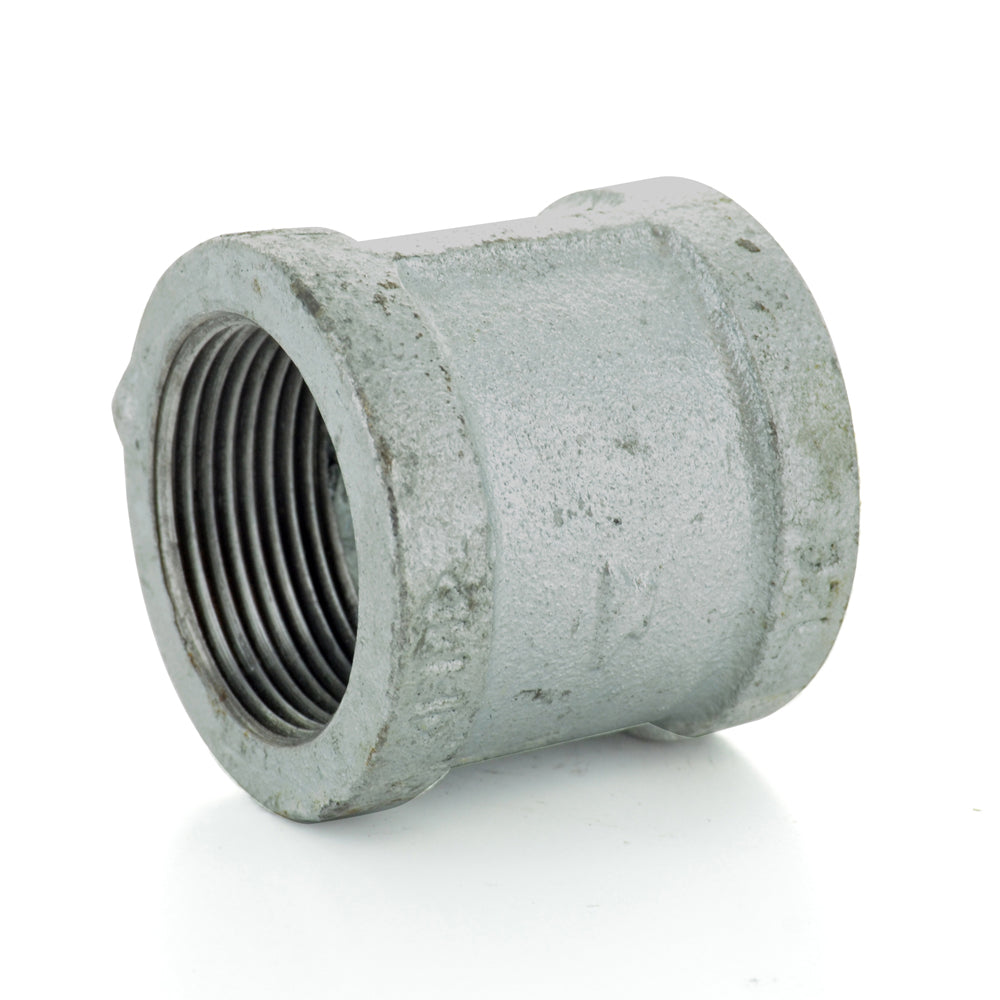 1/2" Schedule 40  Female NPT Galvanized Welded Malleable Iron Pipe Coupling USA